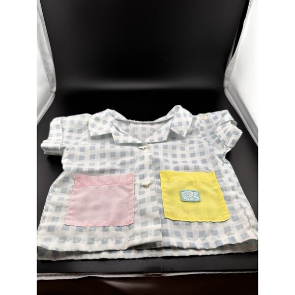 1980s Vtg Cabbage Patch Kids Doll Cornsilk Pastels Retro Long Shirt Squares READ - Picture 2 of 8